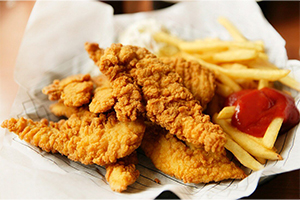 Chicken Goujons With Chips cobana Kirkcaldy